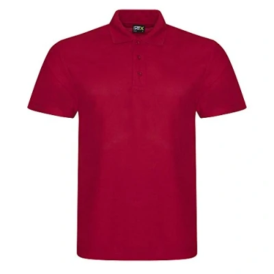 Image of PRORTX Mens Pro Pique Polo Shirt (5XL) (Red)