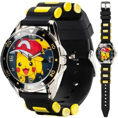 Image of Accutime Unisex Baby Analog Quartz Watch with Rubber Strap POK9010