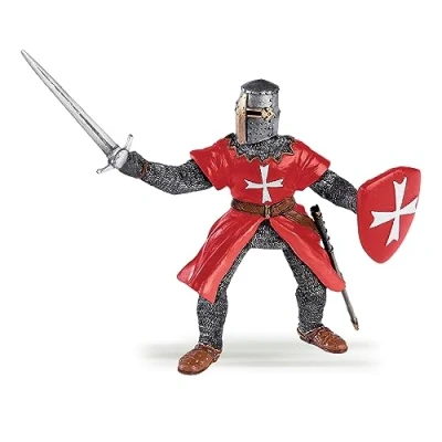 Image of Papo MEDIEVAL FANTASY Tiere 39926 Knight of Malta Figurine, Multicolour