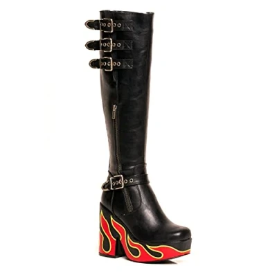 Image of LAMODA Electric Enemy Chunky Platform Boots, UK 3