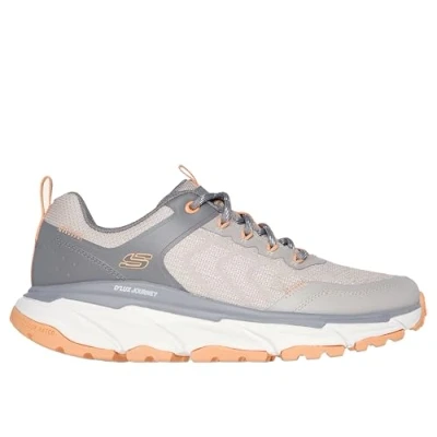 Image of Skechers Women&#039;s D&#039;LUX Journey Marigold, Brown Synthetic/Textile/Natural Trim, 5.5 UK