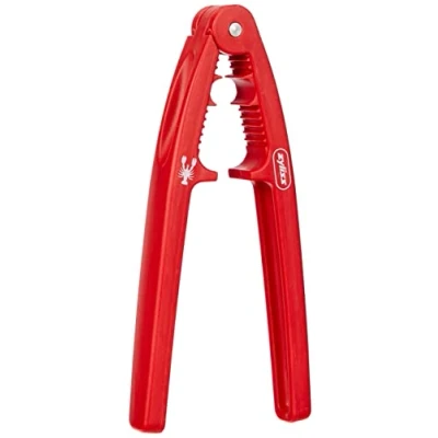 Image of Zyliss E980129 Seafood Cracker, 24cm, Plastic/Stainless Steel, Red, Tongs for Cracking Lobster/Crab/Scampi/Seafood/Crustation Shells, Dishwasher Safe