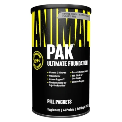 Image of Animal Pak Convenient All in One Vitamin &amp; Supplement Pack Zinc, Vitamins C, B, D, Amino Acids and More Sports Nutrition Performance Multivitamin for Women Men 44 Count