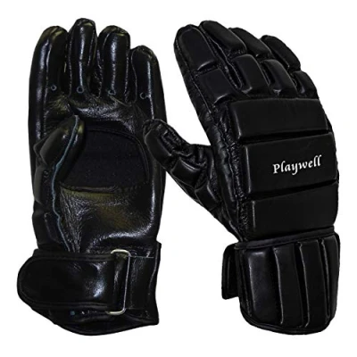 Image of Playwlel Deluxe Full contact Sparring Stick Fighting Leather Escrima/Kali Gloves NEW (Medium)