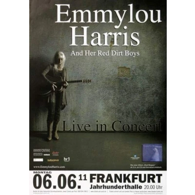 Image of Emmylou Harris Hard Bargain 2011 Poster, Concertposter, Concert