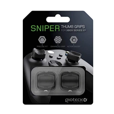 Image of Gioteck Thumb Grips Joystick Protection Xbox Series x Non Slip Controller Black