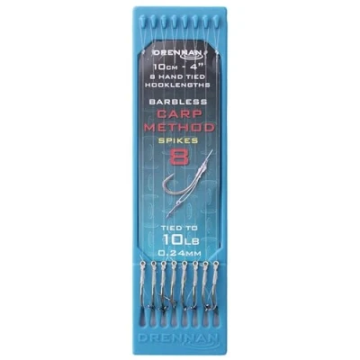 Image of Drennan 4&quot; Carp Method Spike Hook Plate: 8 To 10lb