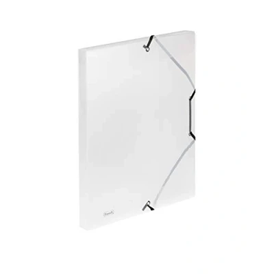 Image of Favorit 400116647 3 Lembi Portfolio Folder with Elastic Band Lumina 24 x 32 cm Spine 2.5 Transparent