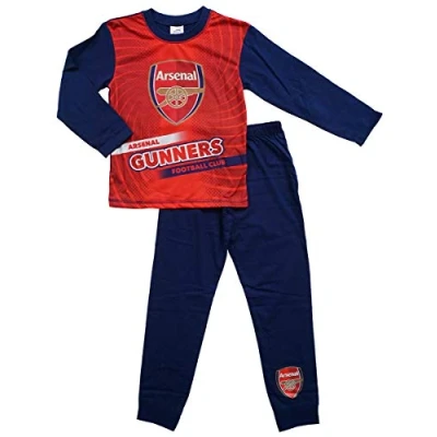Image of Boys Official Arsenal FC The Gunners AFC Football Club Pyjamas Sizes from 2 to 12 Years