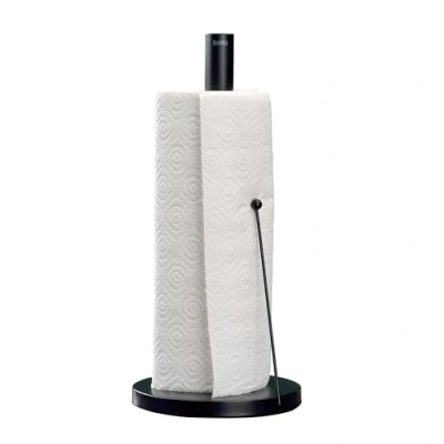 Image of Kela Kitchen Roll Holder, Metal, Black, 33.5 cm