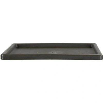 Image of Drip Tray for Bonsai pots 28x20x2cm Dark Brown Rectangular Plastic