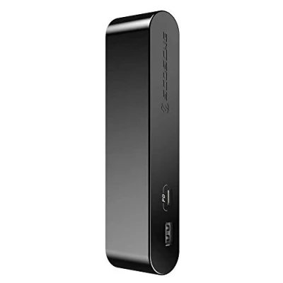 Image of Scosche BaseLynx 2 Port USB C 18W and A 12W Vertical Charging Dock Black