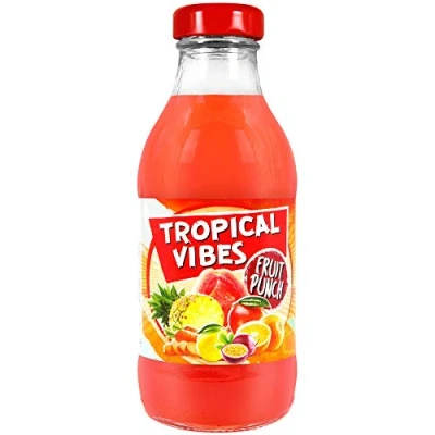 Image of Tropical Vibes Fruit Punch Drink, Exotic Flavors, Refreshing Summer Pack of 15.