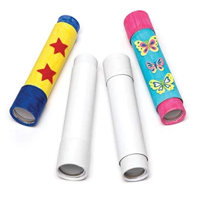 Image of Baker Ross AR403 Design Your Own Telescopes, Blanks for Kids to Paint, Decorate and Personalise Arts Crafts Activities, Assorted, (Pack of 2)
