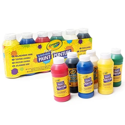 Image of Crayola 3926 6 Bottles of washable paint