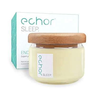 Image of Echor Sleep Candle Essential Oils Relaxation Calming Aromatherapy Scented Vegan Soy Wax Gift Lavender, Ylang Ylang, Geranium &amp; Sweet Orange