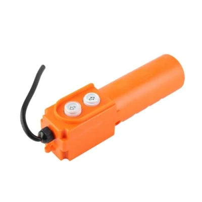 Image of COB 61DR Hoist Push Button Switch Self‑Resetting Waterproof Up Down Yellow with Capacitor 220‑380V 30uF