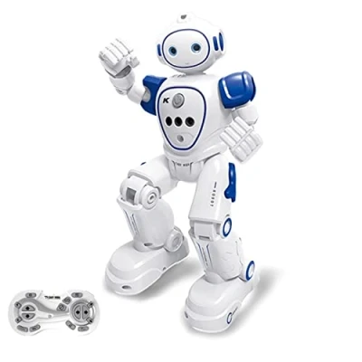Image of WEECOC RC Robot Toys Gesture Sensing Smart Toy for Kids Can Singing Dancing Speaking Christmas Birthday Gift (Blue)