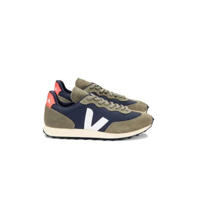 Image of Veja RIO Branco Trainers, Men&#039;s, Size: 7, Nautico/white/orange Leather and textile