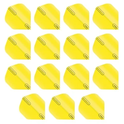 Image of RED DRAGON Hardcore XT Fluoro Yellow Extra Thick Standard Dart Flights 5 sets Per Pack (15 in total)