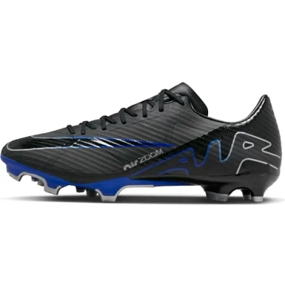 Image of NIKE Men&#039;s Zoom Vapor 15 Soccer Shoe, Black Chrome Hyper Royal, 6 UK
