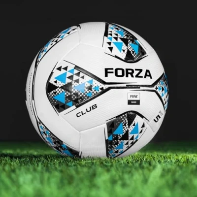 Image of FORZA Training &amp; Match Club Footballs Ball Sizes: 3, 4 5 Various Pack Sizes (Pack of White Blue Size 5)
