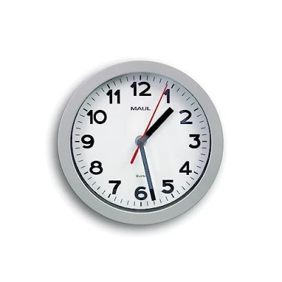 Image of Maul Watch, Plastic Glass, Silver, Ø 20 cm