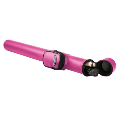 Image of Casemaster Q Vault Supreme Billiard/Pool Cue Hard Case, Holds 1 Complete 2 Piece (1 Butt/1 Shaft), Pink