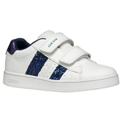 Image of Geox J ECLYPER GIRL girls&#039;s Children&#039;s Shoes (Trainers) in White