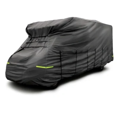 Image of Maypole Motorhome Cover up to 5.7M or 19ft 4 Ply Breathable Water Resistant, Dark Grey