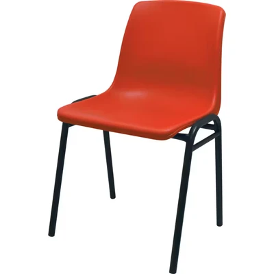 Image of Lincoln Polypropylene H/D Stacking Chair Red