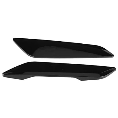 Image of 2pcs Side Wing Fender Vents Cover Trim Decal Decoration Stickers Vent For 5 Series G30 2017 2018 Piano Black