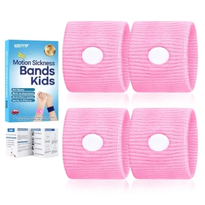 Image of Motion Sickness Bands for Kids, Travel Relief Wristbands, Anti Nausea Wristbands Morning Sickness…