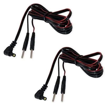 Image of 2 Electrode Connecting Cables for TENS &amp; EMS Units CE Certified axion