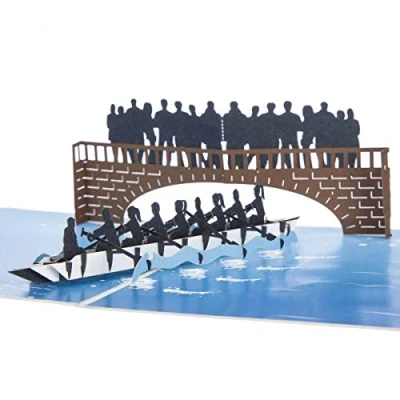 Image of Cardology Rowing Pop Up Card Eight, Birthday For Rowers, Fathers Day Cards, Mothers Cards Handmade
