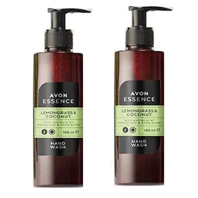 Image of Pack of 2 Avon Lemongrass and Coconut Hand Wash 195ml = 390ml