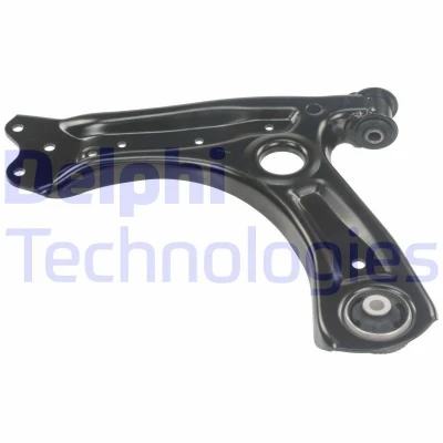 Image of 6RU407151 Suspension Arm DELPHI TC3398 without ball joint Trailing Sheet Steel SEAT: Ibiza 4, 4 Sportcoupe, ST