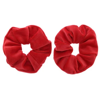 Image of Zac&#039;s Alter Ego Pair of Luxurious Velvet Hair Scrunchies Variety Colours