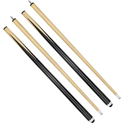 Image of VANLAN Billiard House Cue Sticks Pool Cues 2 Piece 48 Inches Tips 13mm Bar Hardwood Set of (48&quot; 2)