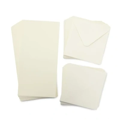 Image of Crafter&#039;s Companion 6&quot; x Ivory Pack of 100 Includes Card Blanks &amp; 50 Matching Envelopes for a Variety Occasions