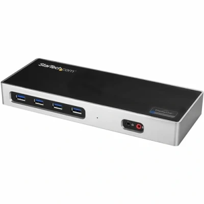 Image of StarTech.com USB C &amp; A Dock Dual Monitor 4K 60Hz DisplayPort + HDMI Hybrid 3.0 Docking Station for C/USB Laptops 6x Type A, GbE 3.1 Gen 1 Mac/Windows (DK30A2DH)
