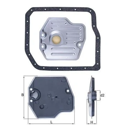 Image of 3516821010 Hydraulic Filter Set, automatic transmission MAHLE ORIGINAL HX 245D with seal TOYOTA: Avensis III Estate, II Saloon