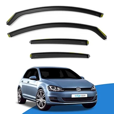 Image of EdgeVisors Wind Deflectors Set Fits: VW GOLF MK7 2012 2020 5 Door Hatchback 4pc