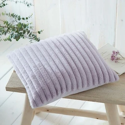 Image of Appletree Hygge Morritz Faux Fur Filled Cushion 43 x 43cm in Mauve