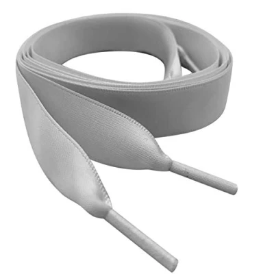 Image of My Ribbon laces Silver grey 120cm Flat Shoe For Trainers, Boots &amp; Shoes