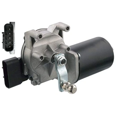 Image of 77364080 Wiper Motor FEBI BILSTEIN 107218 12V Front for left hand drive vehicles FIAT: Ducato III Platform / Chassis, Van