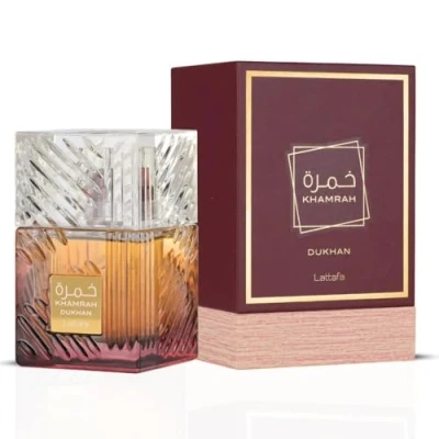 Image of Khamrah Dukhan EDP Perfume By Lattafa 100ml Unisex Smoky Spicy Pimento
