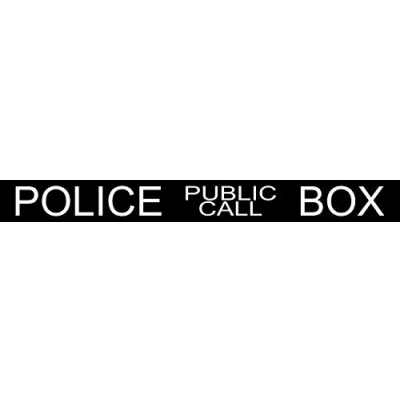Image of FSSS Ltd Dr Who police public call box phone booth tardis plastic sign science fiction (LARGE)