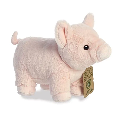Image of Aurora, 35025, Eco Nation Pig 9.5In, Soft Toy, Pink