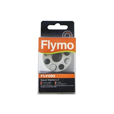 Image of Flymo FLY093 x3 Space Washers for SimpliGlide and EasiGlide Lawnmowers 529363290, Light Grey